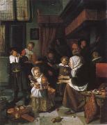 Jan Steen Festival of the St. Nikolaus USA oil painting reproduction